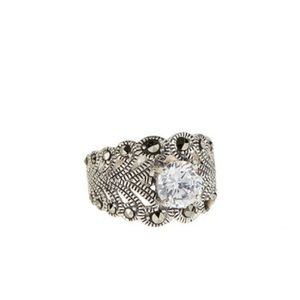 Sterling Silver & Cubic Zirconia Ring